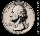 1932 Silver Washington Quarter - Scarce  High Grade  Lustrous  #L6174