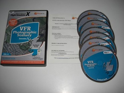 VFR SCENERY Generation X Scotland South Vol. 8 Stück Add-On Flugsimulator X FSX