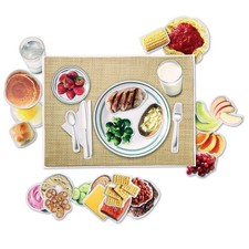 Learning Resources LER0497 Magnetic Healthy Foods Play Kitchen Magnets