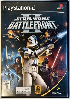 STAR WARS BATTLEFRONT 2 for Sony PlayStation 2 PS2 (2005) CIB Complete *TESTED*