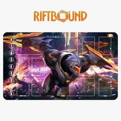 Zed Riftbound Playmat League of Legends Playmat+Bag Trading Card Game Mat 1