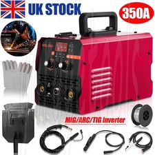 3in1 Mig Welder Inverter 350 AMP Mma Gasless TIG ARC/MIG Welding Machine 220V