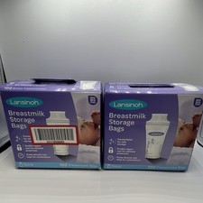 Lansinoh Breastmilk Storage Bags two 100 Presterilized, Leak Proof