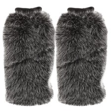 Warm Plush Socks Fuzzy Leg Warmers Faux Boot Covers Women Furry Cuff