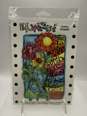 Art Gone Wild Cling Stamp AGC2-2494 Glorious Day Journaling VG Cond