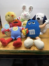 Lot Of 5 Assorted Plush Mixed Toys Stuffed Animals Variety Brands