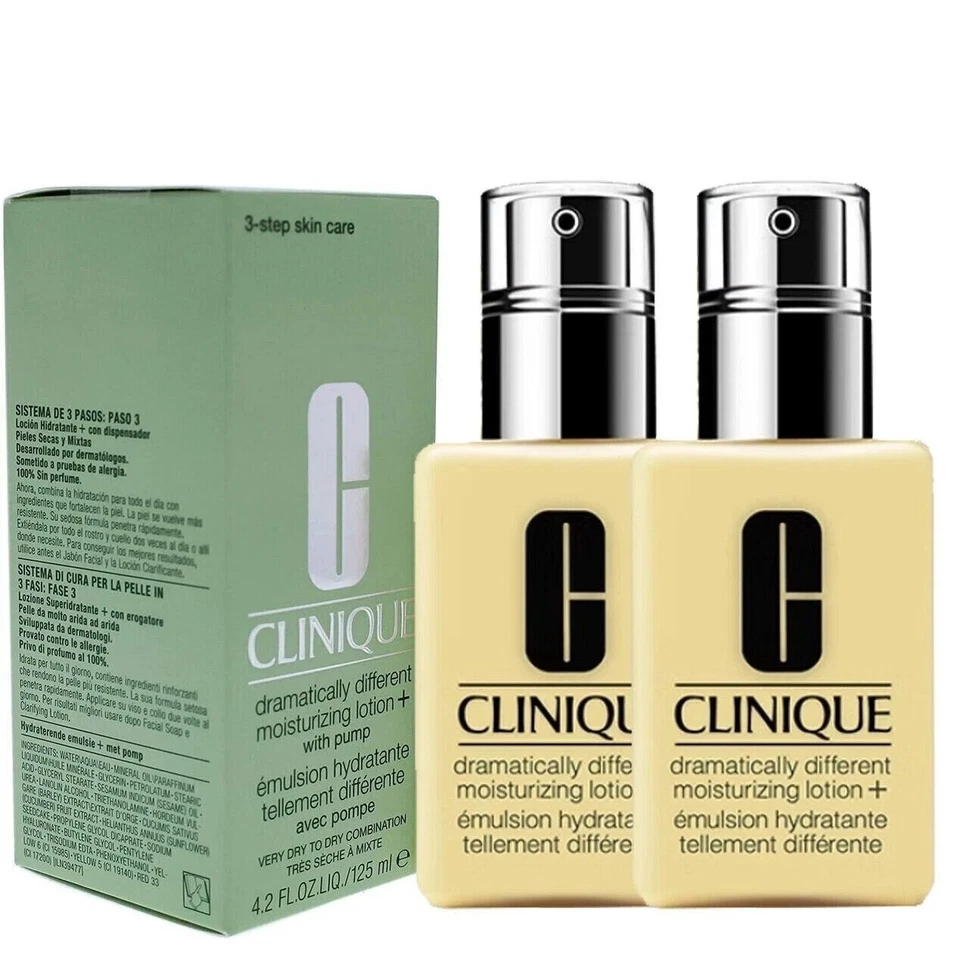 2Pack Clinique Dramatically Different Moisturizing gelatum with Pump 125ml
