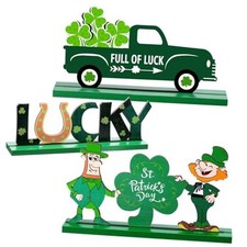3pcs St Patricks Day Decorations for Table, Party Decor for St Patrick's Day
