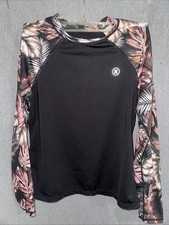 Hurley Swim Shirt Size S UPF 50 Long Sleeve Pull Over Rash Guard C131