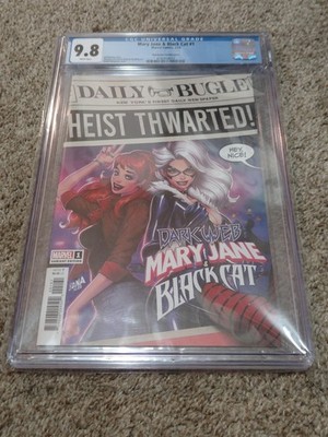 Mary Jane & Black Cat #1 David Nakayama Cover CGC 9.8 Marvel 2023 Dark Web Event