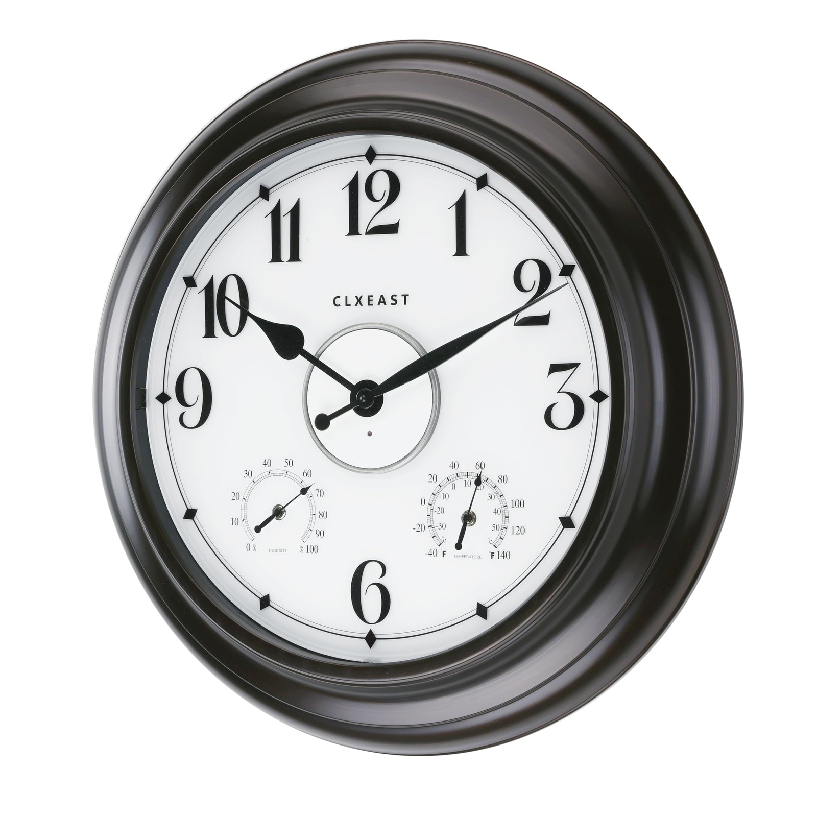CLXEAST 24 Inch LED SelfIlluminated Outdoor Metal Clocks Waterproof, Large Li...