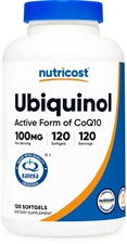 Nutricost Ubiquinol Softgels (120 Servings | 100 mg Per Serving)