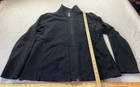 T by Talbots Jacket Womens Large Black Full Zip Stretch Long Sleeve Mock Neck