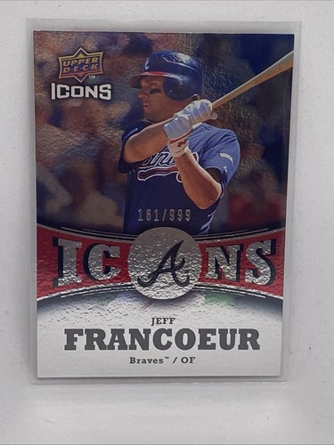 2009 Upper Deck Jeff Francoeur Icons Red Foil Insert Serial # 162/999 Braves - 第 1/8 張圖片