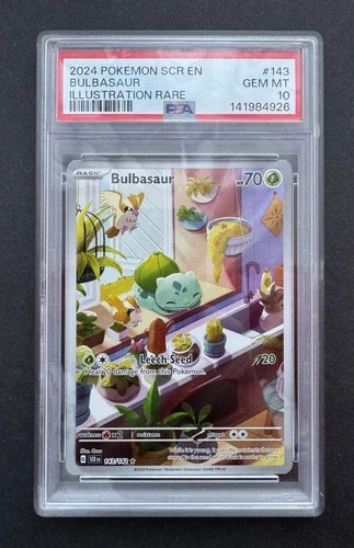 *PSA 10* Bulbasaur 143/142 - Stellar Crown - Illustration Rare - Gem Mint Card