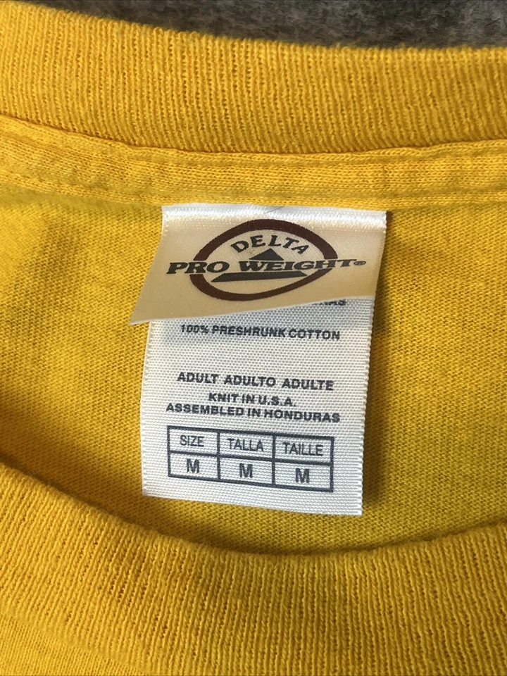 Camiseta De Colección Y2K Martin Luther King Rap Estilo Amarillo Gráfico Camiseta Mediana MLK Foto 3 de 4