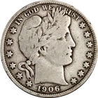 1906-P Barber Half Dollar
