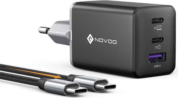 Novoo 67W Usb C LadegeräT 3-Port Gan Ⅲ Usb C Netzteil SchnellladegeräT-image