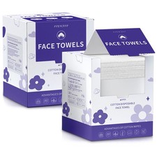 Face Towels, Disposable Face Towelette, Makeup Remover Dry Wipes 100 Count 2 ...