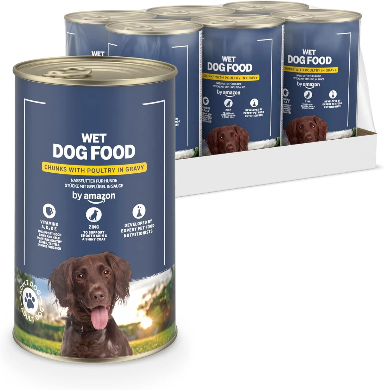 by Amazon Wet Dog Food, Poultry Chunks in Gravy 6x1.24kg