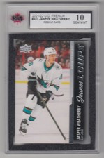 2021-22 Upper Deck French Jasper Weatherby RC KSA 10 San Jose Sharks #487