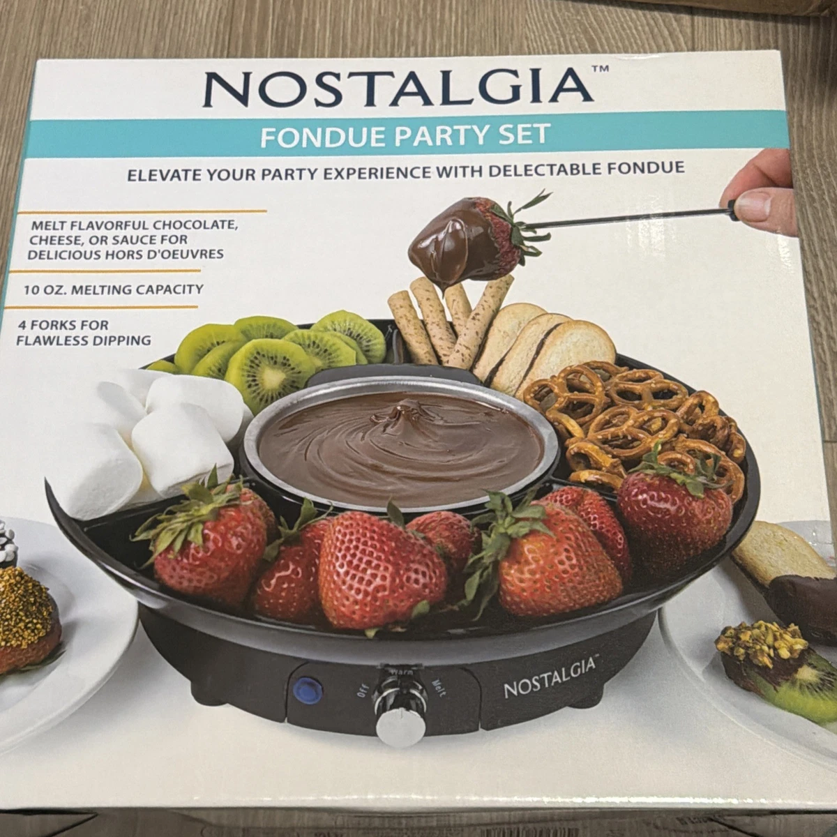 Nostalgia Stainless Steel Electric Fondue Set Electric Fondue Sets