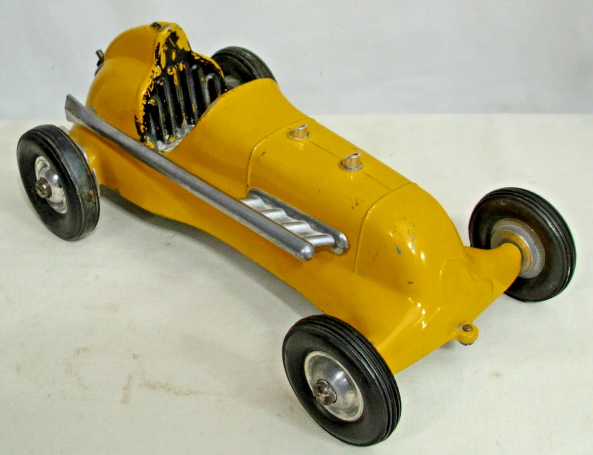RAY COX FINGERHUT DROME SPECIAL TETHER CAR MIT MOTOR IN GELB 40er JAHRE