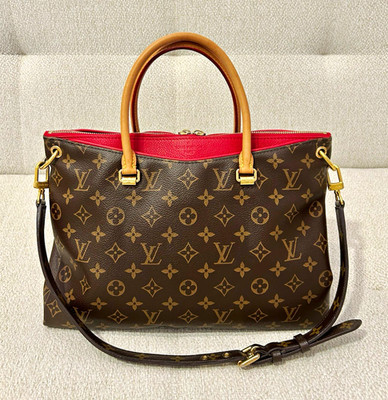 Original Louis Vuitton Pallas MM Cerise Monogram Schultertasche gebraucht