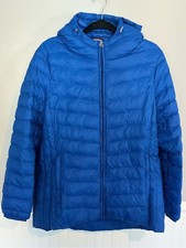 Tommy Hilfiger Women's Hooded Packable Puffer Jacket Blue XL