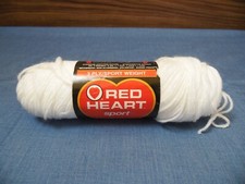 Red Heart Medium Acrylic Worsting Yarn 3oz 1 White