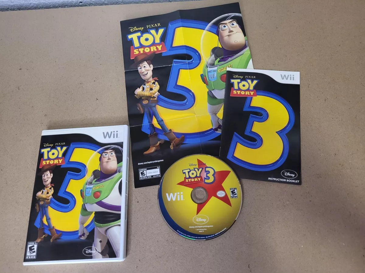 Disney Pixar Toy Story 3 The Video Game Nintendo Wii With Manual Poster