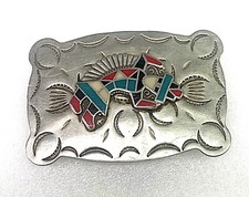 Southwest American Belt Buckle - Frontier Belt Buckles - Box A