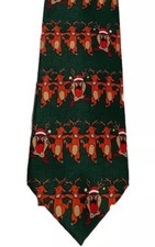 2002 looney tunes warner bros Taz Reindeer Christmas Tie Tasmanian Devil