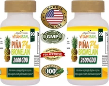 2600 GDU Bromelain 180 Capsule 1000mg  Pineapple Digestive Supplement Pill VB