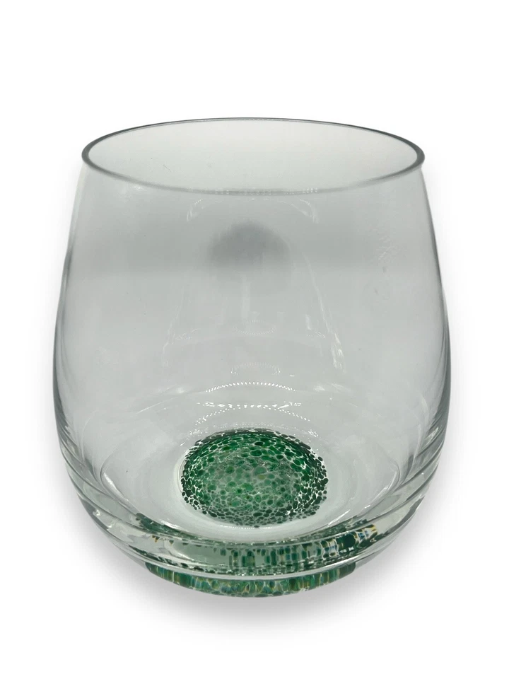 Vidrio soplado artesanal GREEN FRIT 4 copas de vino sin tallo/Roly Poly alta calidad Foto 4 de 4