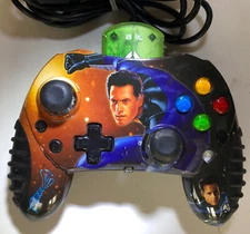 Xbox Controller MARVEL Fantastic 4 by MadCatz 2005 #4526 Wired Includes 8M Card