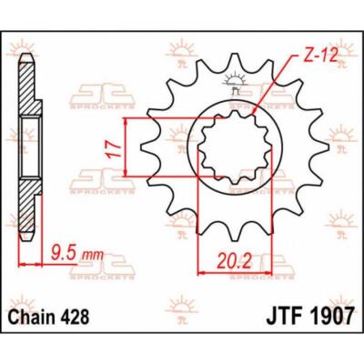 JTF1907.14 PIGNONE IN ACCIAIO JT KTM 85 SX 2017- Passo 428 - 14 denti