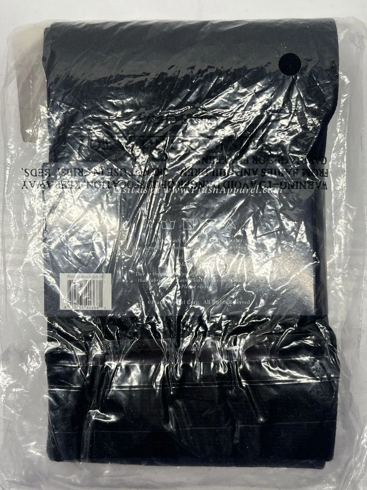 Hasta el muslo forrado de felpa negra para mujer talla única Foto 2 de 2