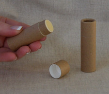 300 tubos de bálsamo labial Kraft 0,3 oz 1/3 oz contenedores de cartón ecológicos