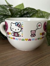 Sanrio Hello Kitty Coffee Cup Mug Large Oversized White Hearts 2013