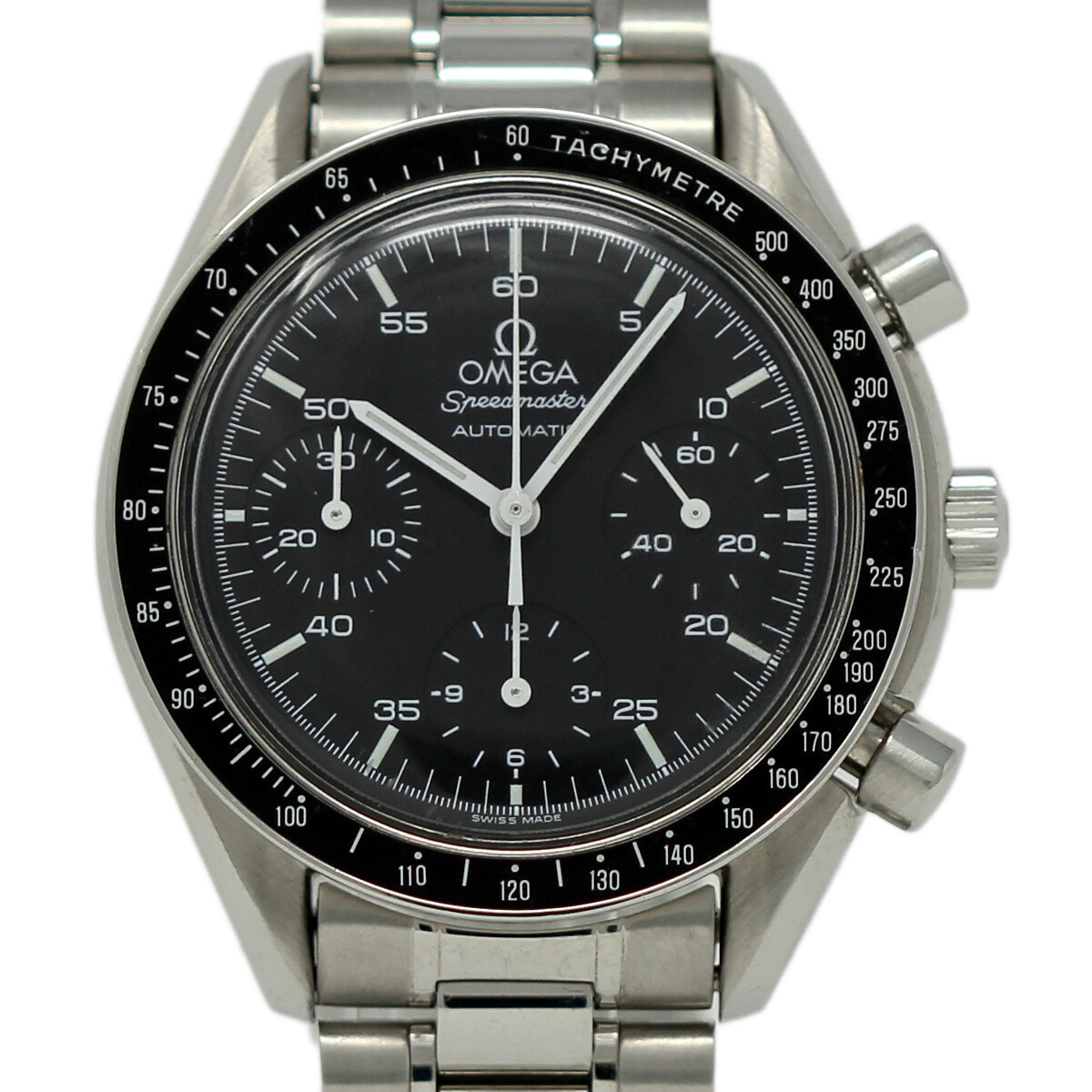 Omega Speedmaster 39mm Chronograph Stainless Steel Watch 2-Year Warranty Ref 175.0032.1