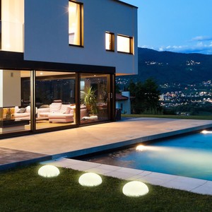 LED Marienkäfer Steck Erdspieß Leuchte Garten Wiese Veranda Lampe Solar Licht