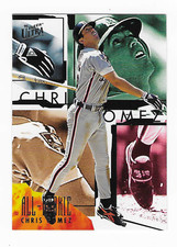 1995 Fleer Ultra Chris Gomez Detroit Tigers Baseball Card #2 of 10 Rookie RC. rookie card picture