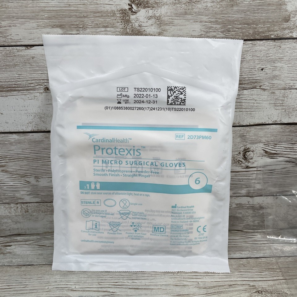 *15 PAIR* Cardinal Health Protexis PI Micro Surgical Gloves Size 6 Exp