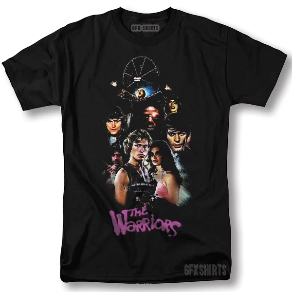 Warriors Kult Retro Film Gangs New York Oldschool USA Gangs T-Shirt Black, Black, M - Foto 8