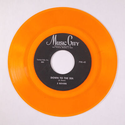 FIVE ROVERS: down to the sea MUSIC CITY 7'' Single 45 RPM