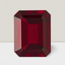 Garnet Octagon Cut Gemstone 5 Cts - 12x10 mm Lustrous Loose Gem