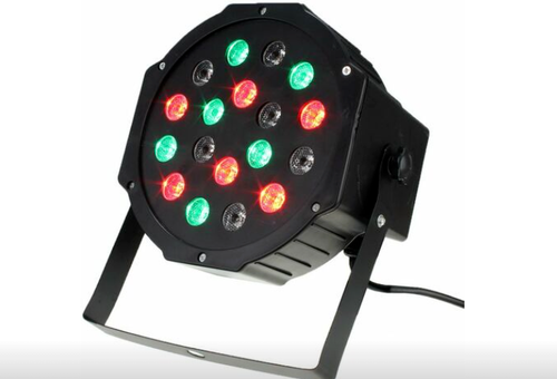 FARETTO FARO 18 LED PAR DMX DISPLAY LUCI EFFETTO DISCOTECA CLUB FESTA EVENTI - Foto 3 di 8