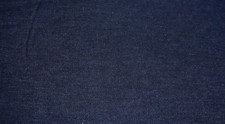 BLUE DENIM COTTON BLEND FABRIC MEDIUM WEIGHT 46X58 INCHES