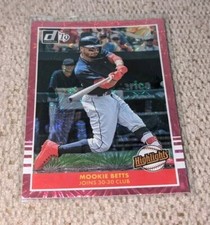 2019 MOOKIE BETTS DONRUSS HIGHLIGHTS PINK FIREWORKS #H9 (RED SOX)